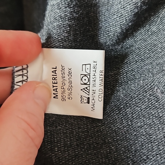 NWOT AMAZON dark Grey zipper hoodie SMALL UNISEX - Picture 11 of 12